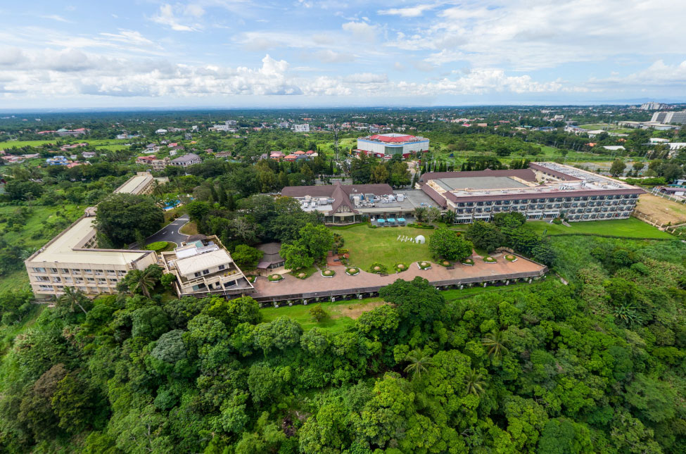 Taal Vista Hotel Aerial View Wedding Venues